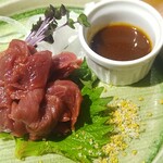 茅場町食堂 History by moto since 2010 - 馬刺し ガーリッグ塩とタレで