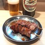 もつ焼き小江戸 - レバ・ハツ