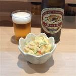 もつ焼き小江戸 - 自家製ポテサラ