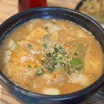 武蔵野うどん 松 - 濃厚味噌つけ肉汁
