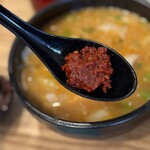 武蔵野うどん 松 - 赤ダレ　全部投入！