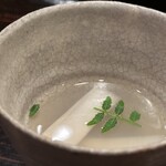 料理屋もり尋 - 浅利と独活のスープ