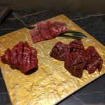 和牛焼肉 伍感 - 松阪牛希少部位三点もり