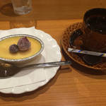 ガーベラキッチン - デザート（カタラーナ）とコーヒー