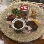 全聚徳 銀座店 - 鮑入り前菜の盛り合わせ