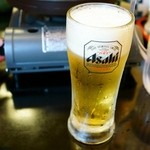 Hokkaidoushiki Jingisukan Jinjin - ビールはスーパードライ