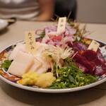 麻布十番しも井 - ●鮮馬刺し3種盛り（熊本・千興ファーム）
