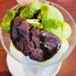 ANZU CAFFE - 抹茶パフェ 680円