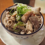 大衆スタンド きもと - もつ塩煮込み