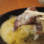 大衆スタンド きもと - 鉄板チーズ ＆ ハラミレアステーキ