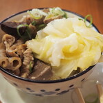 大衆スタンド きもと - もつ塩煮込み