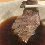 アルコ - タレにくぐらせる