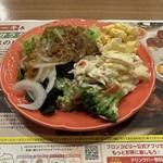 ブロンコビリー - ■ブロンコおじさんのこだわり炭焼きがんこハンバーグ＋ブロンコセット¥1,936