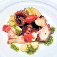 蛸とドライトマトのバジリコソース