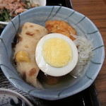 しみずや - ロー菜定食に付いて来る おでん