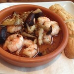 ピソラ - ★海老とｷﾉｺのｱﾋｰｼﾞｮ　ｶｯﾄﾊﾞｹｯﾄ添え