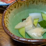 お宿 お食事処 鱗晃荘 - 真ツブ貝の水貝