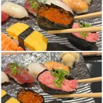 築地魚力 - イクラ、ネギトロ軍艦