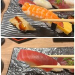 築地魚力 - マグロ赤身、海老