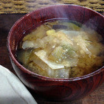 Gohanyakumakuma - 定食のお味噌汁