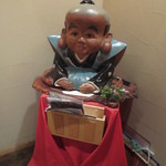 ざこや - 福助さんも鎮座してます。
