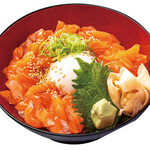 サーモンユッケ丼