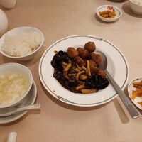 中国飯店 三田店 - 鴨肉だんご香味甘酢スパイシー仕立て　サービスランチ1000円