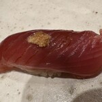 鮨 龍次郎 - 生鰹　生姜添え(繊維質無し香り強いし)