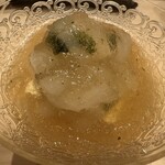 鮨 龍次郎 - 白海老•生海苔　ジュレ旨し