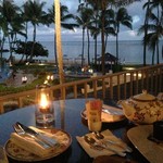 The Veranda - テラス席からの眺め。オーシャンビューです。