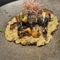 三河うなぎ　フォアグラ　イチジク　リゾット