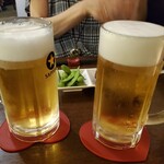 炭火焼やきとり喜界 - 中ジョッキ