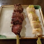 炭火焼やきとり喜界 - ささみさわび＆レバー