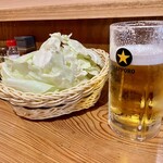 炭焼　きむら - つきだしキャベツ