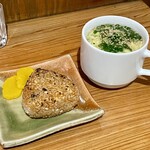 炭焼　きむら - 焼おにぎり、スープ