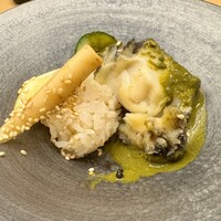 鮨 箕輪 - 蒸しアワビ