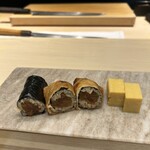 すし 零 - 干瓢巻きと玉子焼き