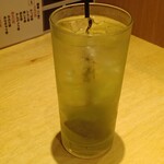 すし酒場 握わい - 緑茶ハイ