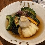 しおて - 鱧と夏野菜の揚げ出し