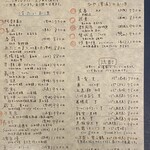 しおて - 日本酒・焼酎メニュー（2025.7某日）