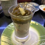 回し寿司 活 活美登利 - 海蘊と山芋とろろ