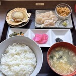 正立食堂 - ウニ・ホタテ定食