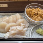正立食堂 - ウニ・ホタテ