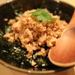 鳥しき - そぼろ丼（小盛）(2014.09)