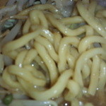 らー麺 たまや - ジャンク盛り／麺（平成26年9月）