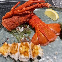 鉄板焼き 大地 - 伊勢海老の鉄板焼き