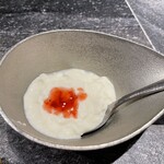 鉄板焼き 大地 - デザート　杏仁豆腐