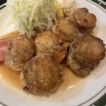 かつれつ四谷たけだ - ホタテバター焼定食(120g) ¥1,500＋ホタテ増量(1.5倍) ¥500