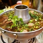 いなかむら - 2014.9 ガオラオヌア（チェンマイ風豚の血入り五香風味スープ）