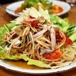 いなかむら - 2014.9 ソムタムプーパラー（イサーン風青パパイヤサラダ）